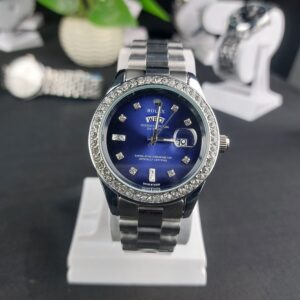 Rolex luxurious stylish stone silver Blue