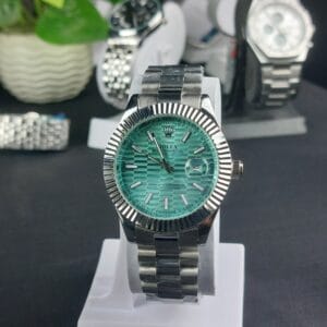 Rolex Date Just sky blue