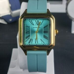 Silicon strap olive Gold